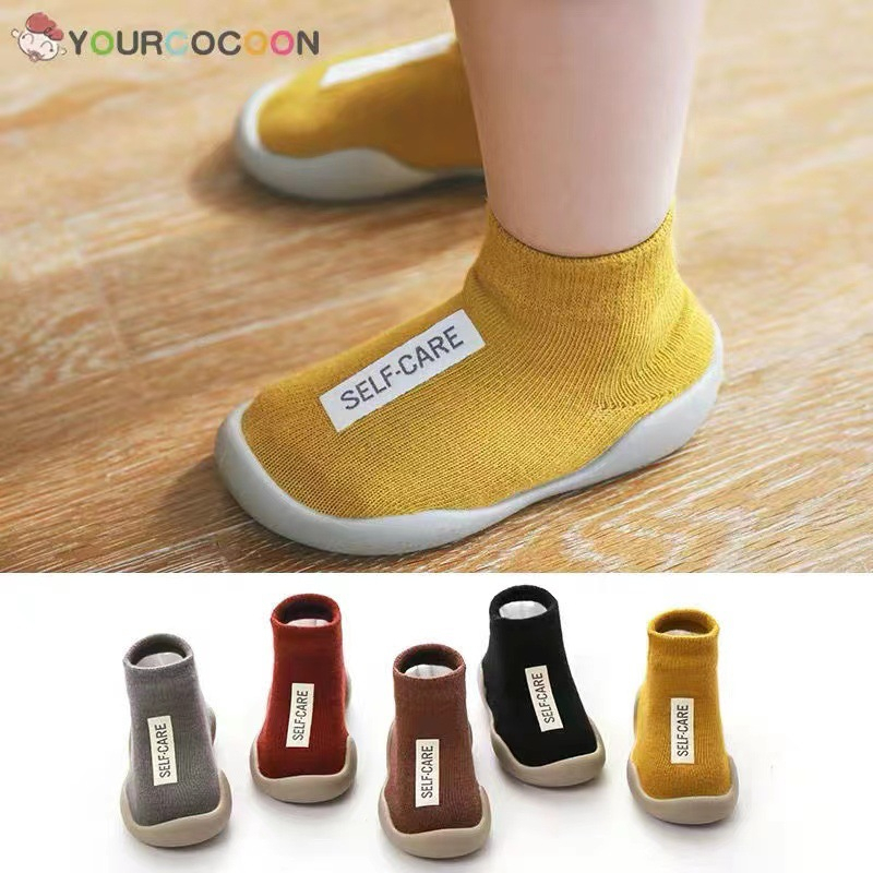 PW5-Sepatu Bayi Prewalker Kaos Kaki Anti Slip Selfcare