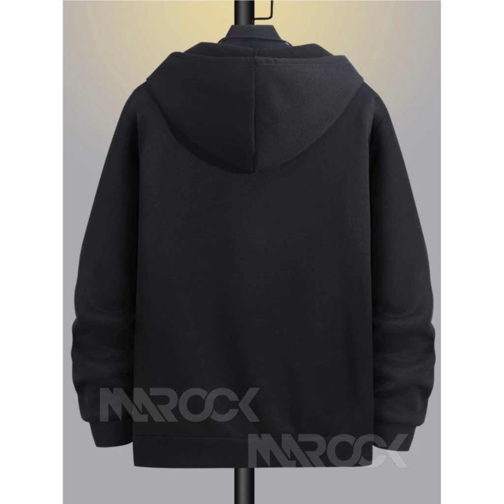 Sweater Hoodie Zipper - Jaket Distro Pria LOGO Adidaas