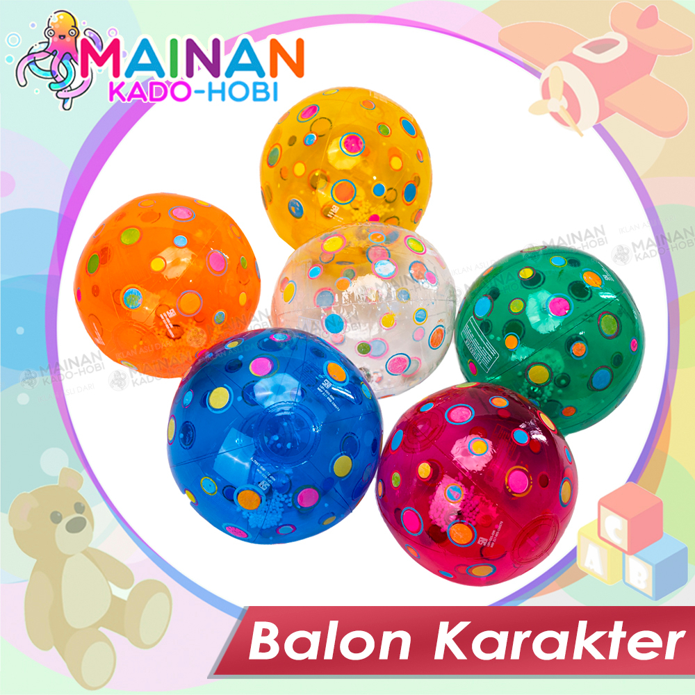 HADIAH MAINAN ANAK EDUKASI WATER BALL BOLA BALON KARET POLKADOT