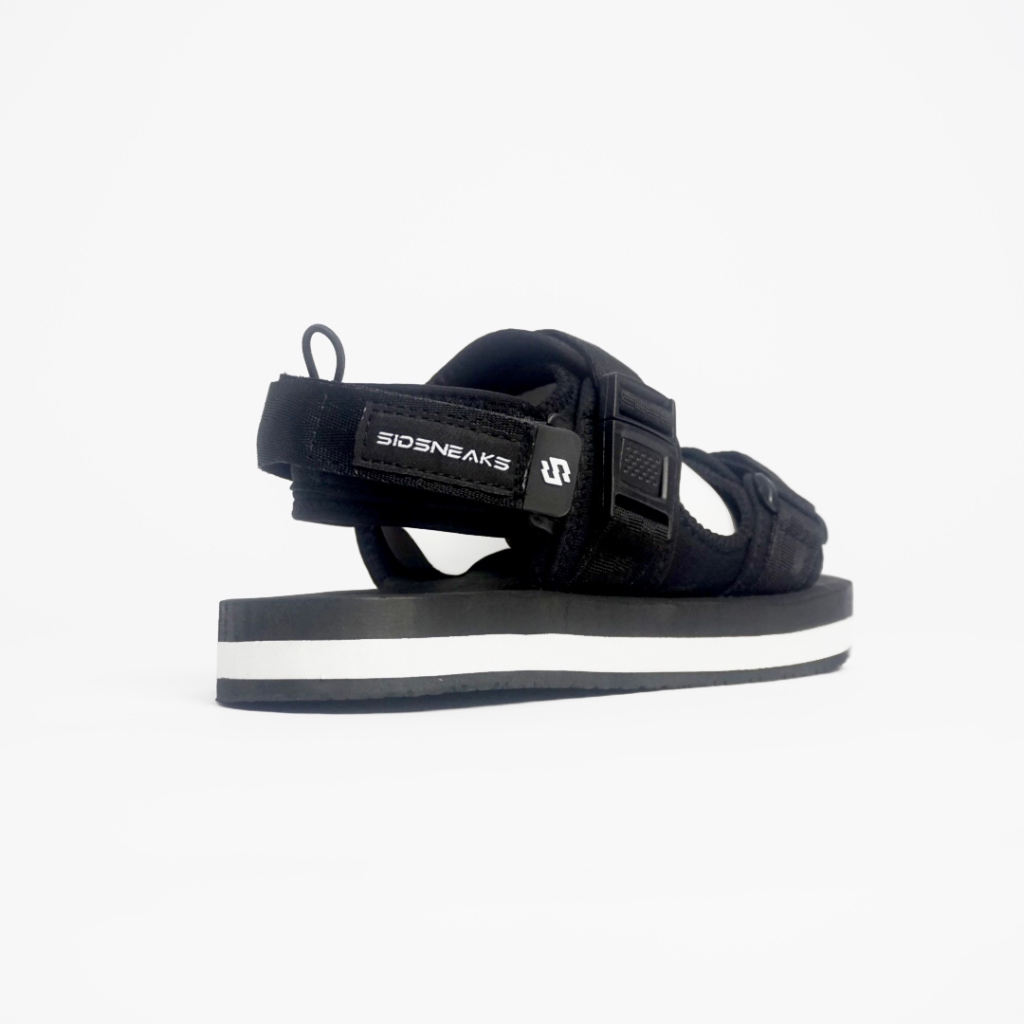 SIDSNEAKS - Ace Black White - Sandal Gunung Pria Wanita Sandal Traveling Pria