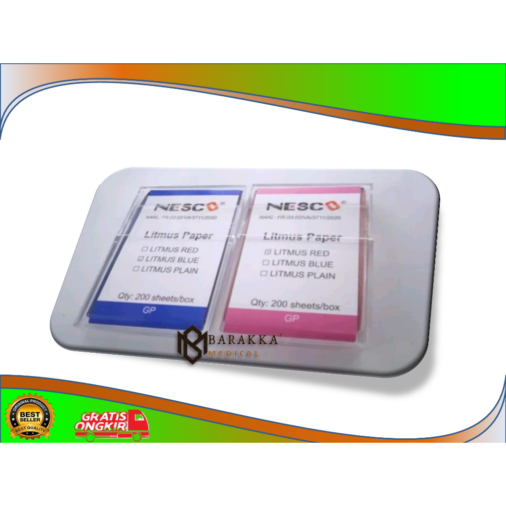 Nesco Kertas lakmus Merah Kertas lakmus Biru