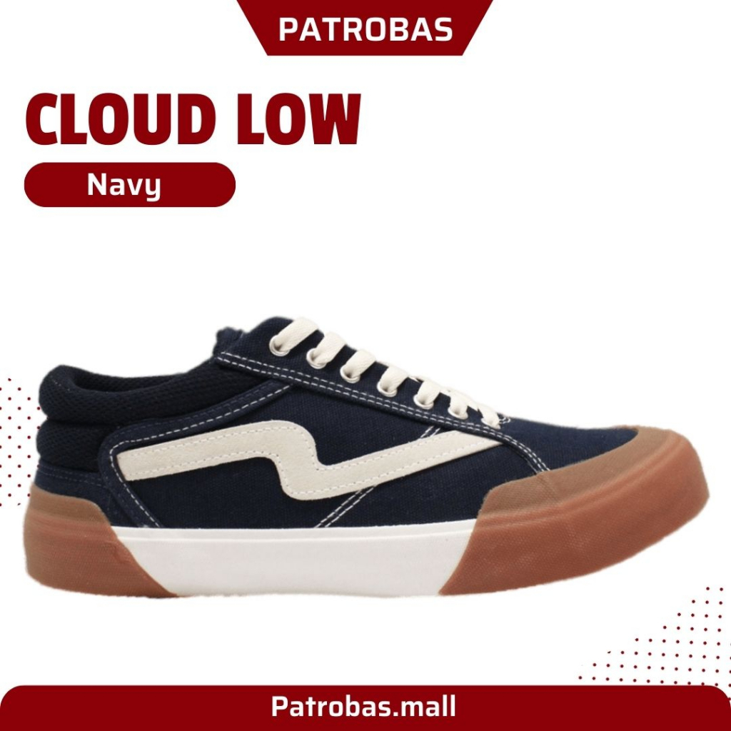 Patrobas Cloud Low Navy Original Sepatu Petrobas Biru