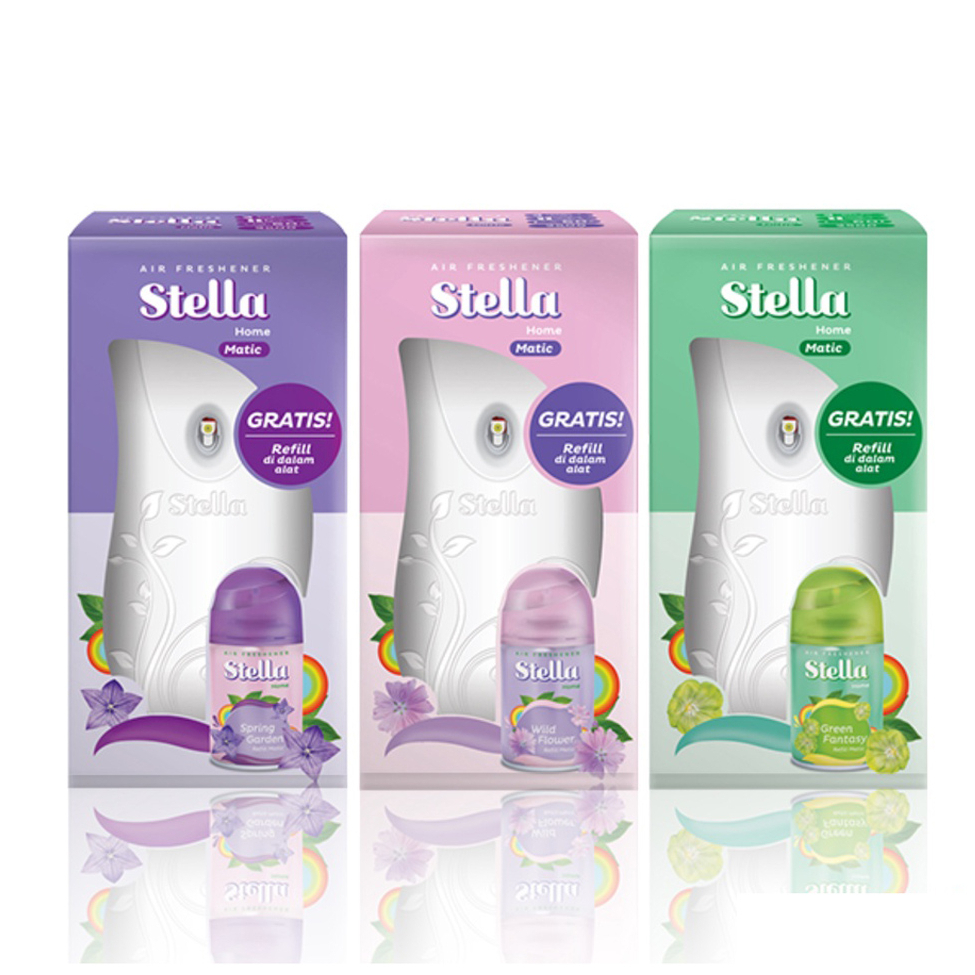 ( BOX SET ) Stella Home Matic (Free Refill Di dalam Alat) - Pangharum Ruangan