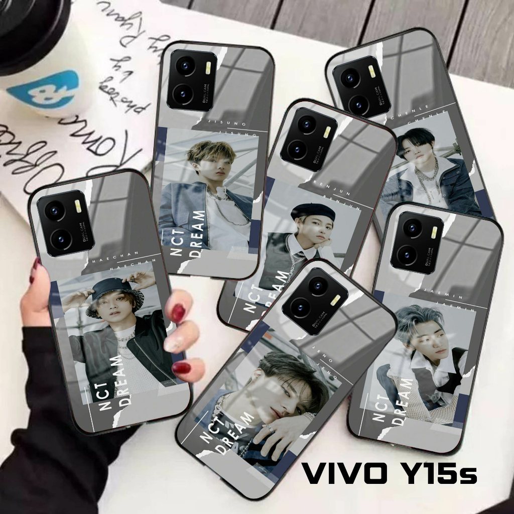 Softcase Glass Kaca NCT DREAM [K71] VIVO Y15s Terbaru Casing Handphone-Pelindung Handphone-Aksesoris Handphone-Plazacase.id