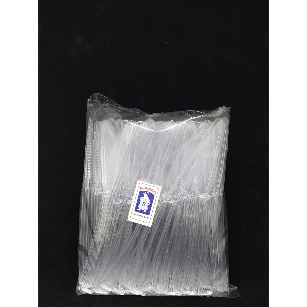 PISAU PLASTIK KUE BROWNIES / PISAU ROTI @100 PCS