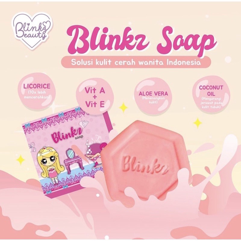【BPOM】BLINKZ Beauty Soap | Bodywash Sabun Pemutih Pencerah Tubuh Badan Wajah Aman Ampuh Alami Viral