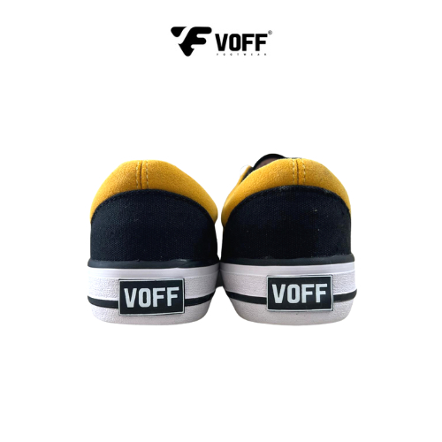 Voff Official Store - Voff Eraleath Black Yellow | Sepatu Pria | Sneakers