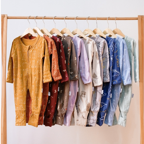 NICE KIDS PRINTED SLEEPSUIT SLEEPSUIT COLORFUL PRINTED SLEEPSUIT BAYI PRINTED JUMPER PANJANG NICEKIDS 0 - 2 TAHUN