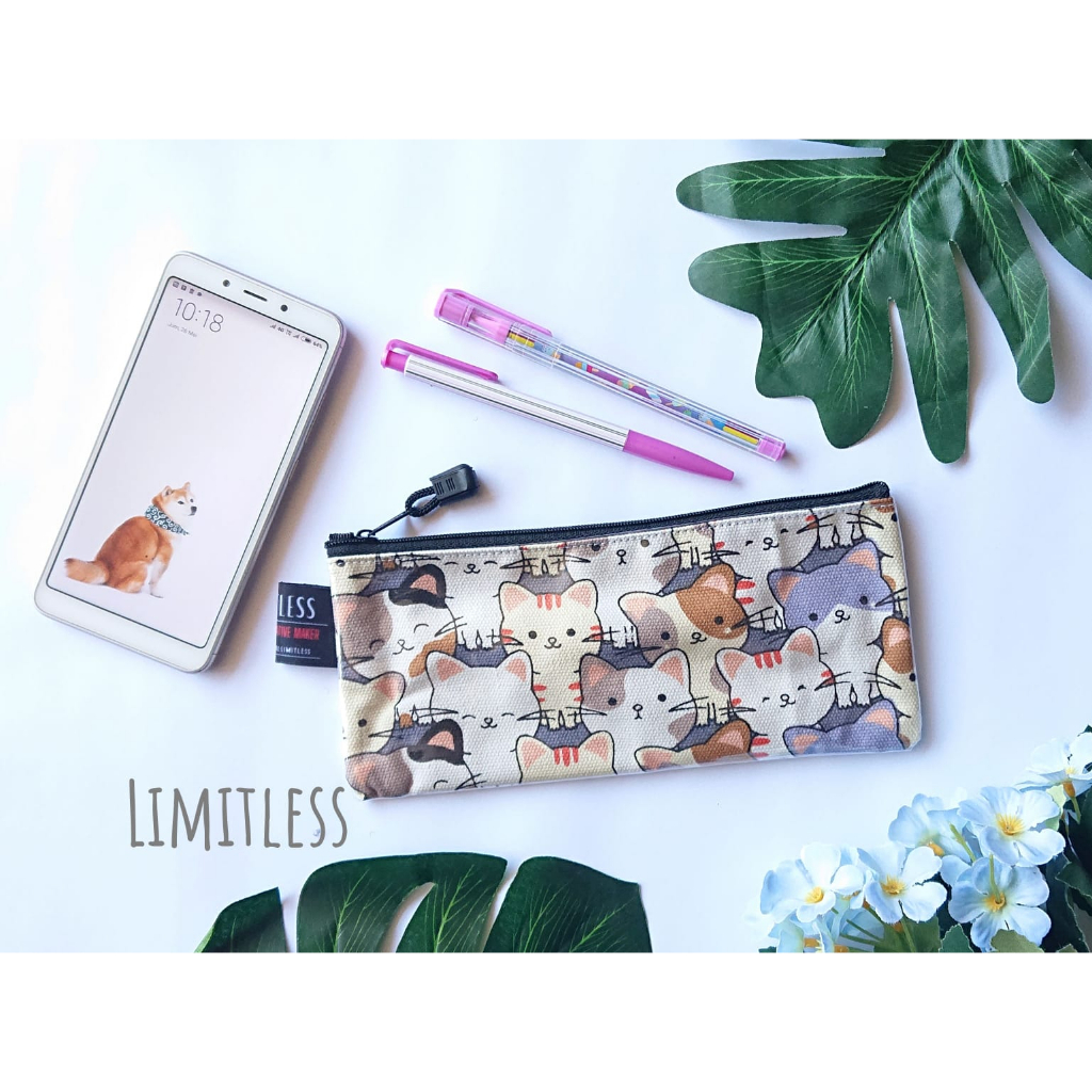 

Limitless - Pencil Case MIVAS Bahan Mika dan Kanvas / Pouch Tempat Alat Tulis Serbaguna / Travel Pouch
