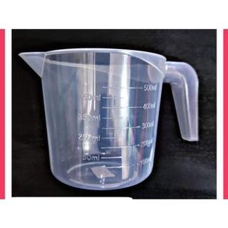 gelas ukur plastik 500ml / gelas takar plastik 500ml