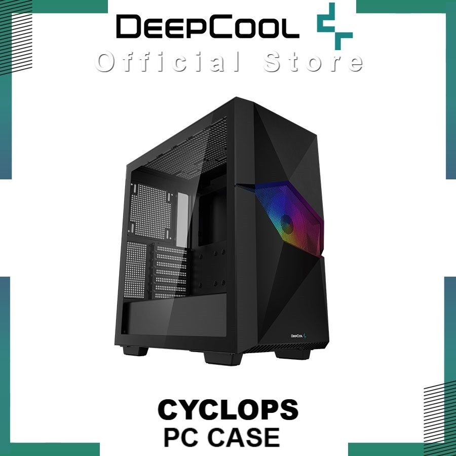 Deepcool Cyclops Black Mid-Tower Case from Mythology Casing Komputer