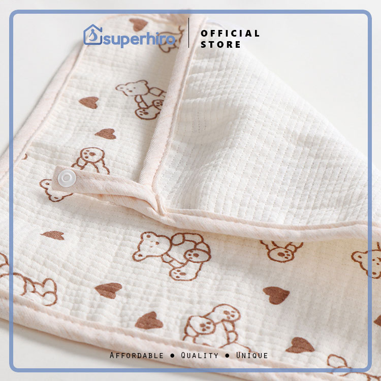 Sapu Tangan Bayi Baby Washlap Premium Teddy Bear Earth Color