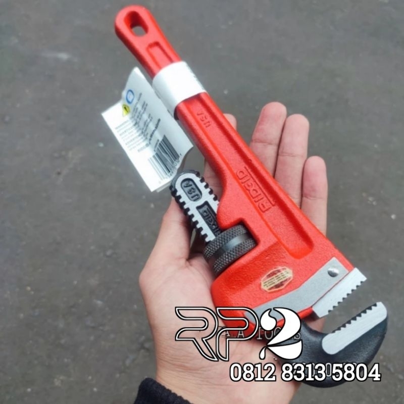 DMT | Kunci Pipa RIDGID Pipe Wrench 10 Inch Steel Handle Kunci Pipa 10