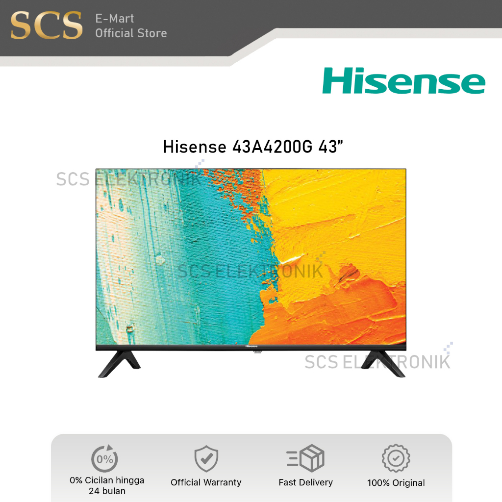 HISENSE 43A4200G Android TV LED 43 Inch Digital Smart 43A4200
