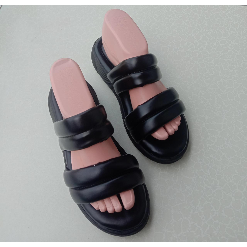 Sandal Wedges AMEERA  BAN 2 ELEGANT BLACK EDITION harga paling murah