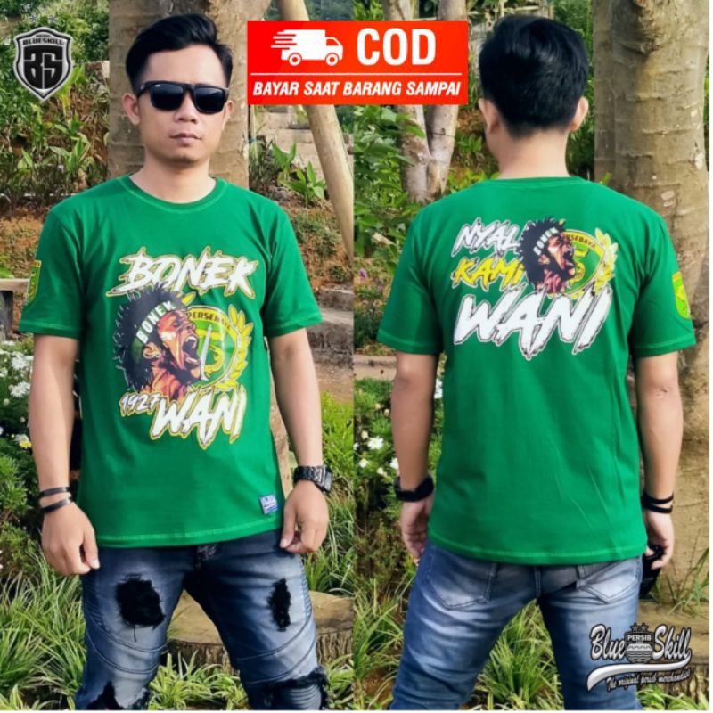 KAOS BAJU T-SHIRT BONEK PERSEBAYA PREMIUM ORIGINAL BONVIK BONVIKA VIKING BOBOTOH