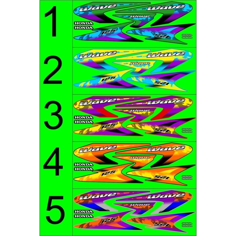 striping stiker wave kharisma 125