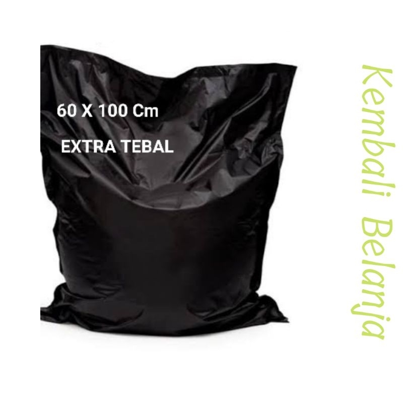 Plastik Sampah Trashbag Extra Tebal 60 X 100 Cm/ Kantong Sampah/ Plastik Sampah Hitam/ Kresek Sampah