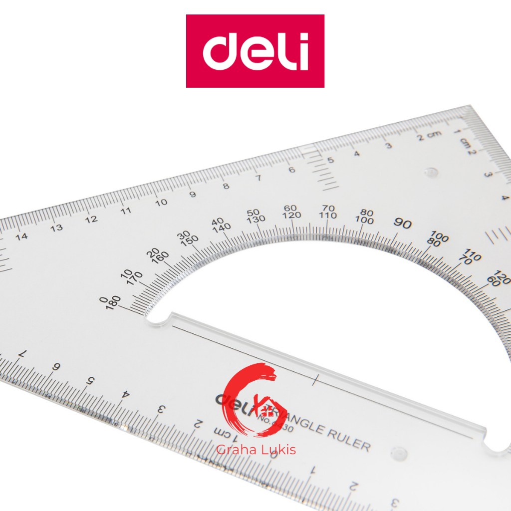 Deli Ruler - Penggaris Segitiga Set 28cm