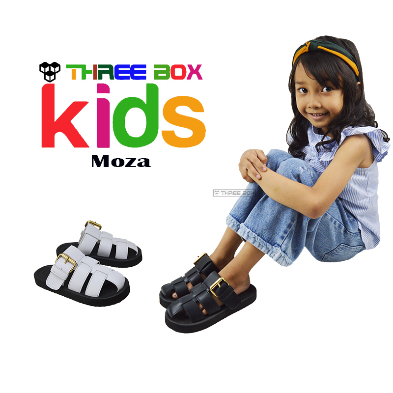 Sandal Anak / Sendal Selop Anak Cowok Cewek / Sandal Anak Perempuan / Sandal Slide Anak Laki Laki  - THREE BOX MOZA KIDS