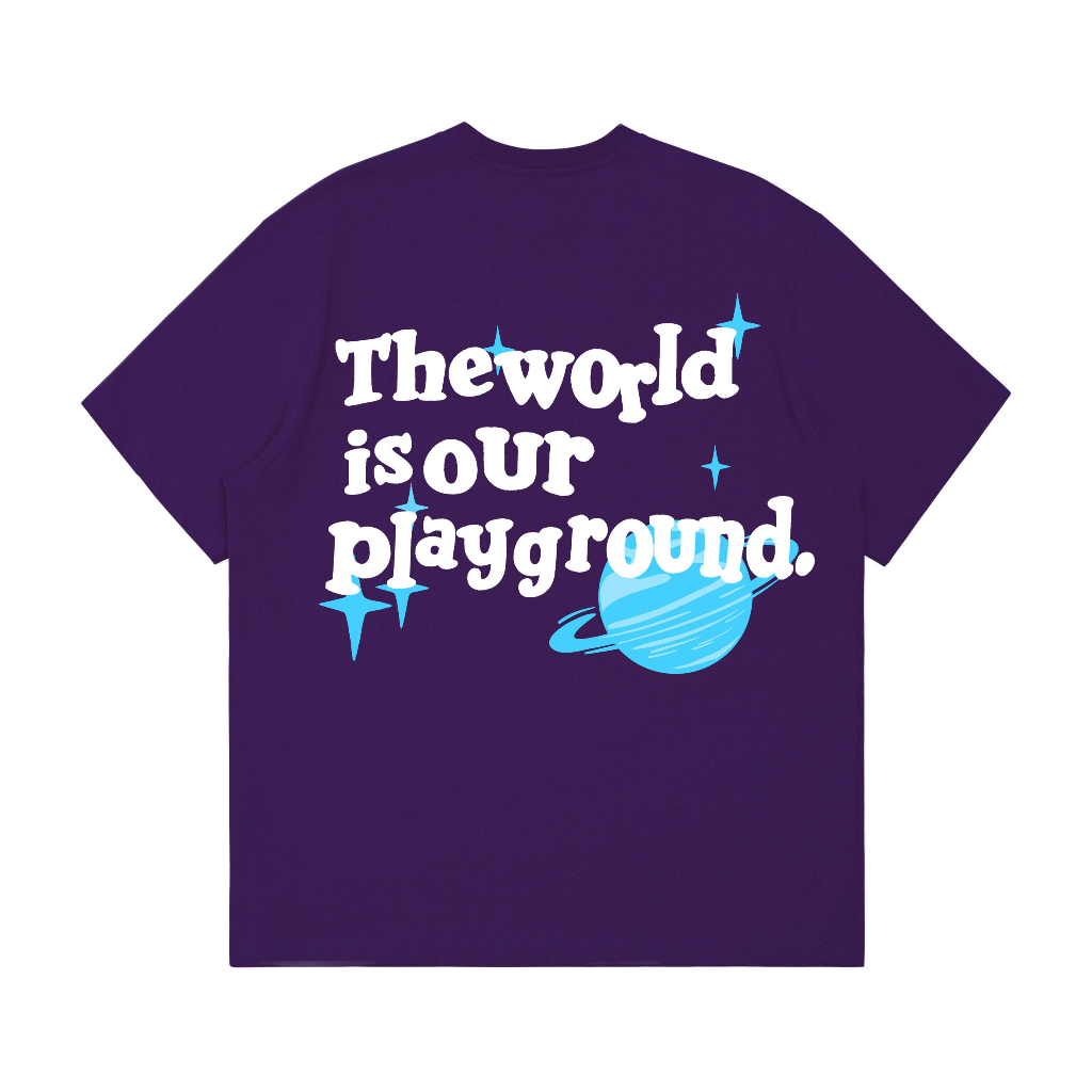 T-SHIRT | PLAYGROUND | DARK PURPLE | YIKESALLDAY