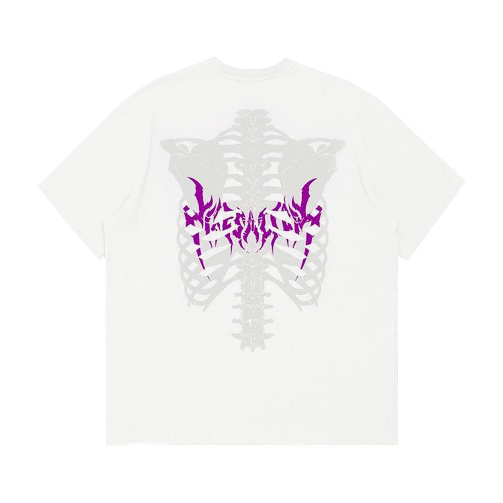 T-SHIRT | RIB CAGE | WHITE | YIKESALLDAY
