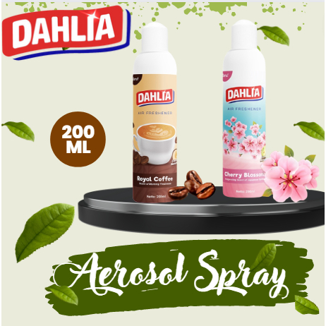 Pengharum Ruangan Dahlia AF Aerosol Spray 200ml - Royal Coffee - Cherry Blossom