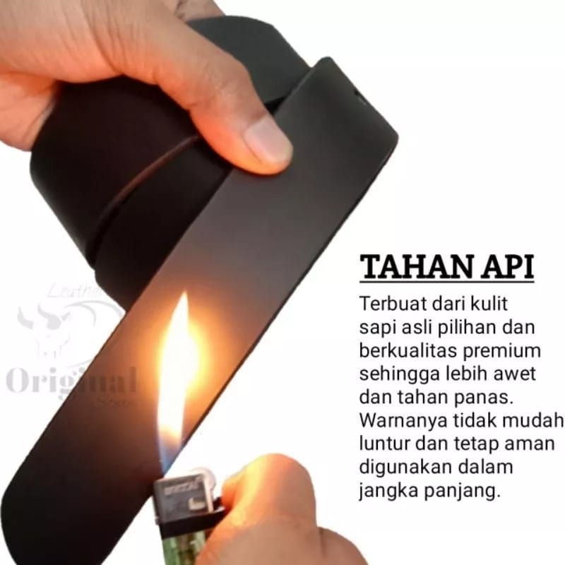 Ikat Pinggang Kulit Asli Pria Gesper Kulit Asli Awet Dan Tahan Lama