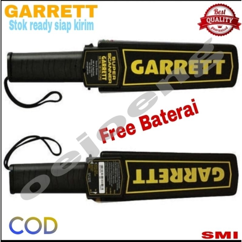 GARRETT Hendheld Alat Sensor Deteksi Logam Super Scener Metal Detektor