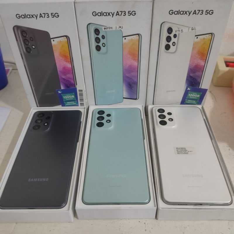 Samsung Galaxy A73 5G 8/256 Second Fullset Bekas Garansi Resmi