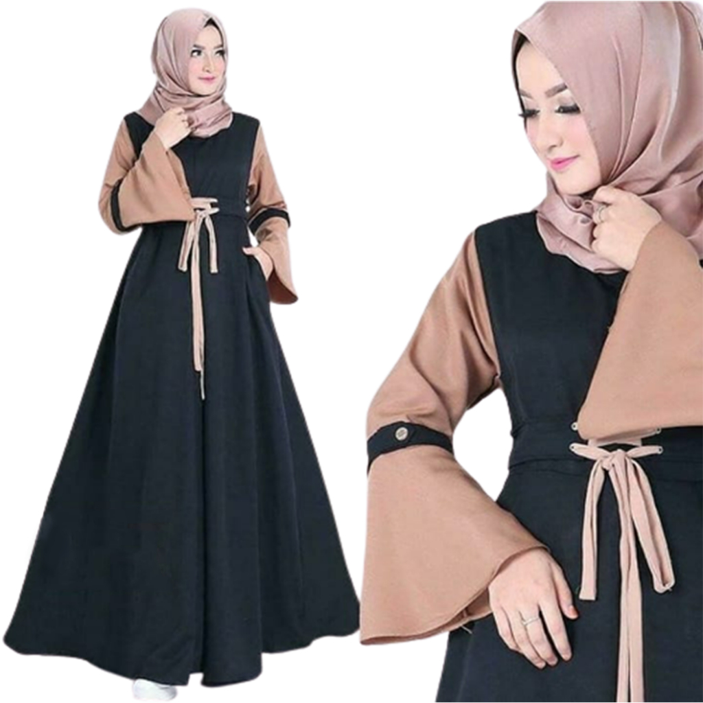 MARBELLA DRESS MAXI Promo gamis balotelli Fashion muslim Baju wanita modis /nonihijab/wickycollction