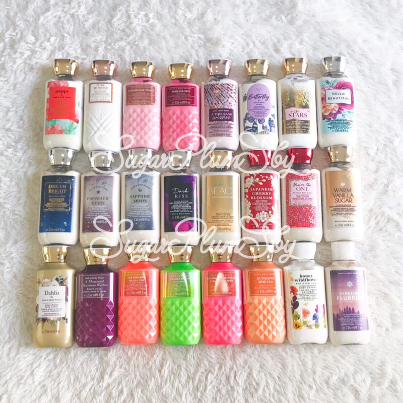 ORIGINAL BPOM Body Lotion BBW 236ml / Cream Fullsize LENGKAP Bath & Body works / Aromatherapy / Into