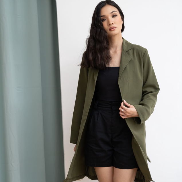 Fuji Outer Blazer Dress - Outer Panjang Wanita - Korean Top