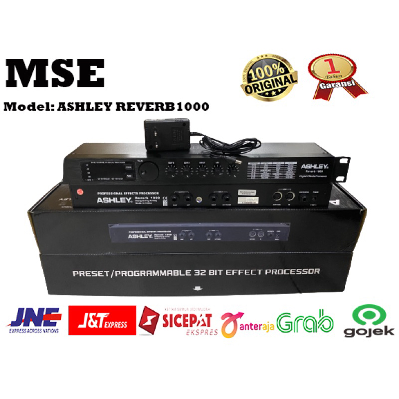 EFEK VOCAL ASHLEY EFFECT VOCAL REVERB1000 REVERB 1000 REVERB-1000 ORIGINAL GARANSI RESMI