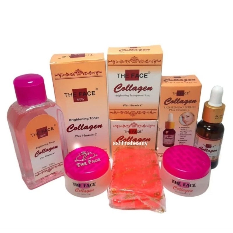 PAKET LENGKAP CREAM COLLAGEN THE FACE 5in1 BPOM