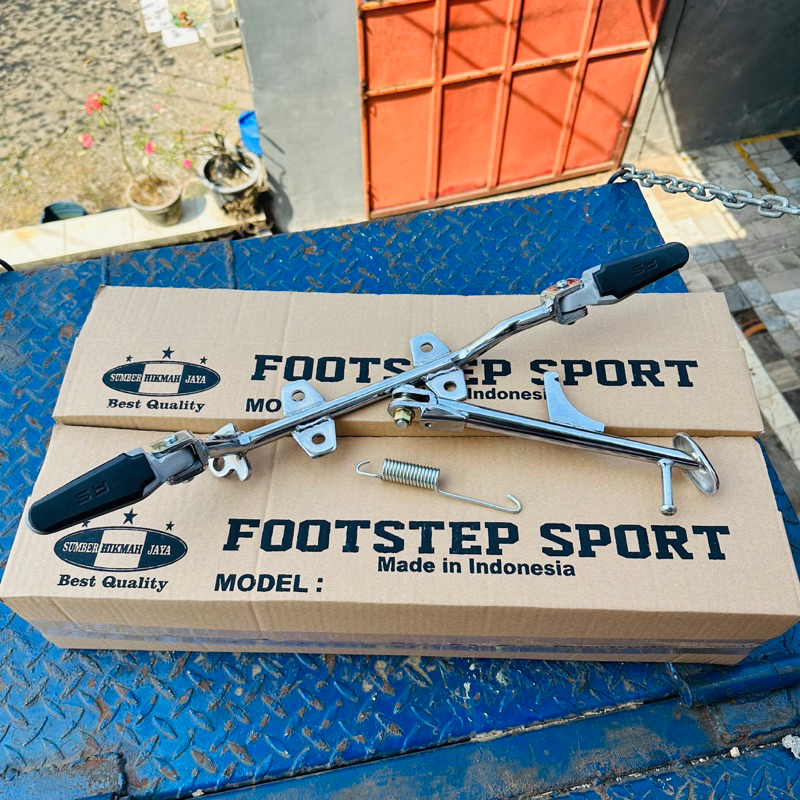 BASTEP POSTEP FOOTSTEP FOSTEP DEPAN MODEL DUCATI PRODUK SHJ BAHAN TEBAL SET JAGANG SAMPING MODEL NINJA KERUCUT 25cm PNP CB GL MP GL100 TIGER MPMONO