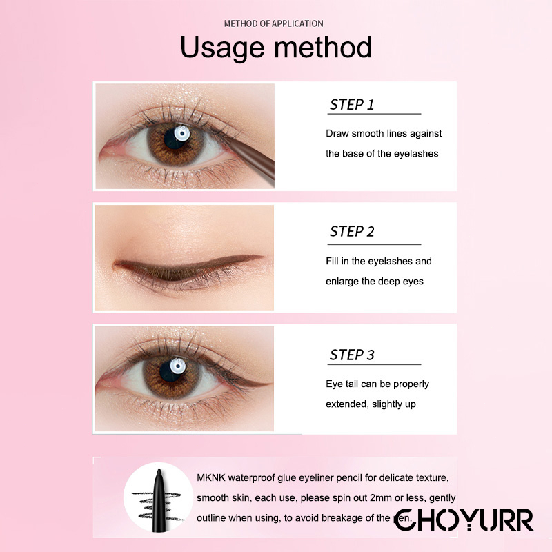 【COD】Eyeliner Pen Ultra Slim Eyeliner Pensil Concealer Pen Tahan Lama Tekstur Lembut Lembut-CH