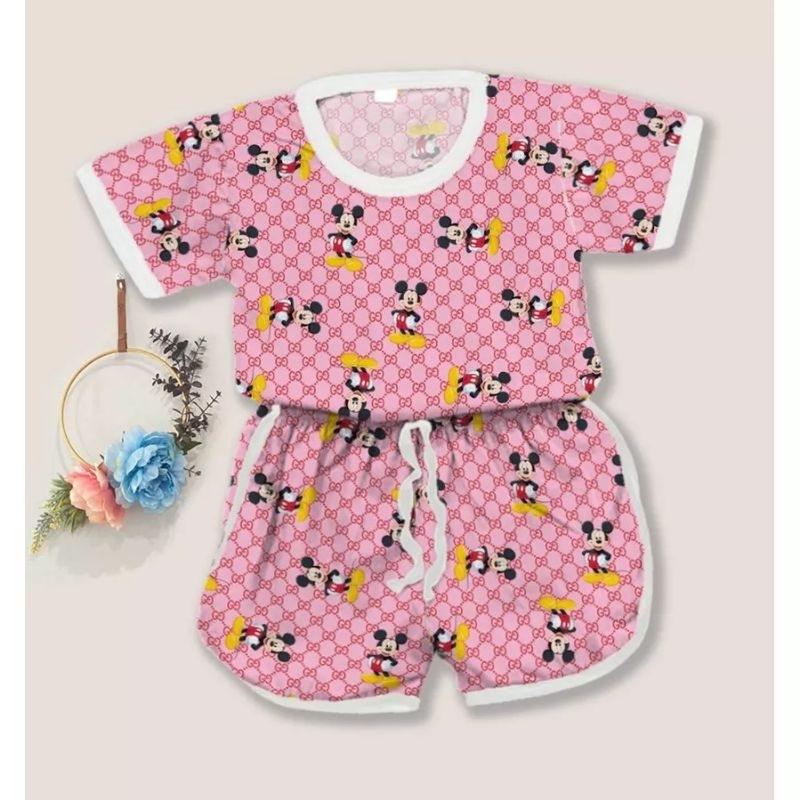 SETELAN BAJU KARAKTER ANAK LUCU PLAYFUL COLOUR Motif / Set Anak Part 2