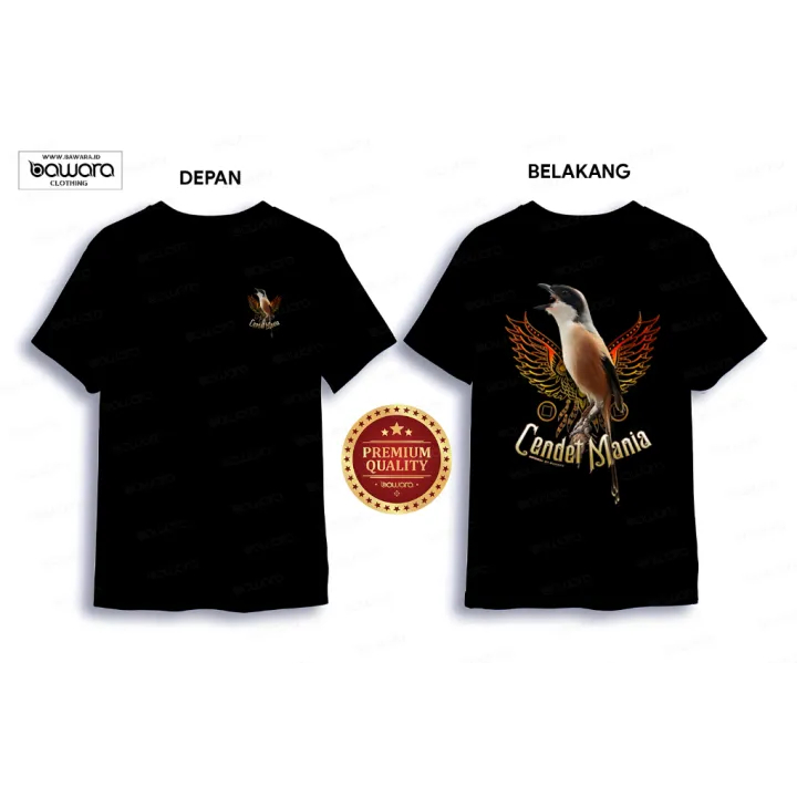 Kaos Burung Pria Dengan Desain Burung Cendet