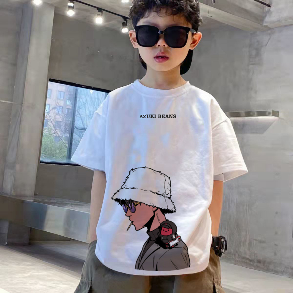 Amspro Kaos Katun24s Anak Kaos Oversize Anak Baju ana Kaos Anak Atasan Anak Azuki