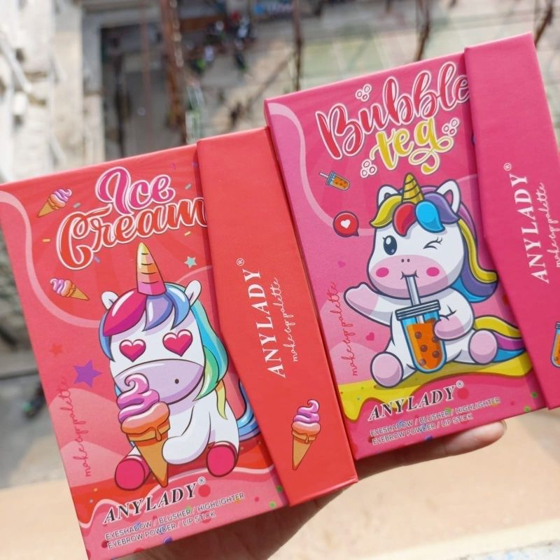 EYESHADOW ANYLADY MAKE UP BUKU PALETTE UNICORN THE MAGICAL 8624DS