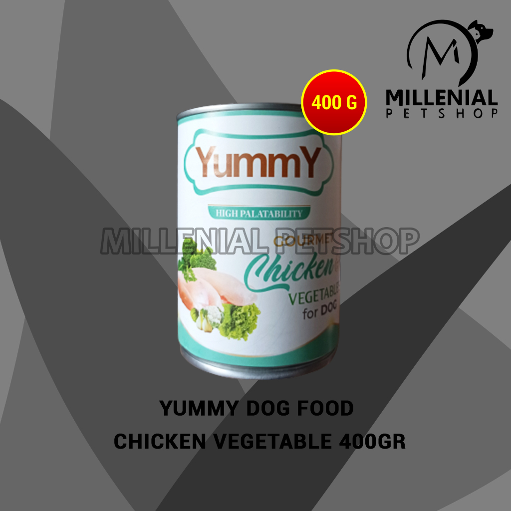 Makanan Basah Anjing Yummy Dog Food Kaleng Can Wet Food 400 Gram