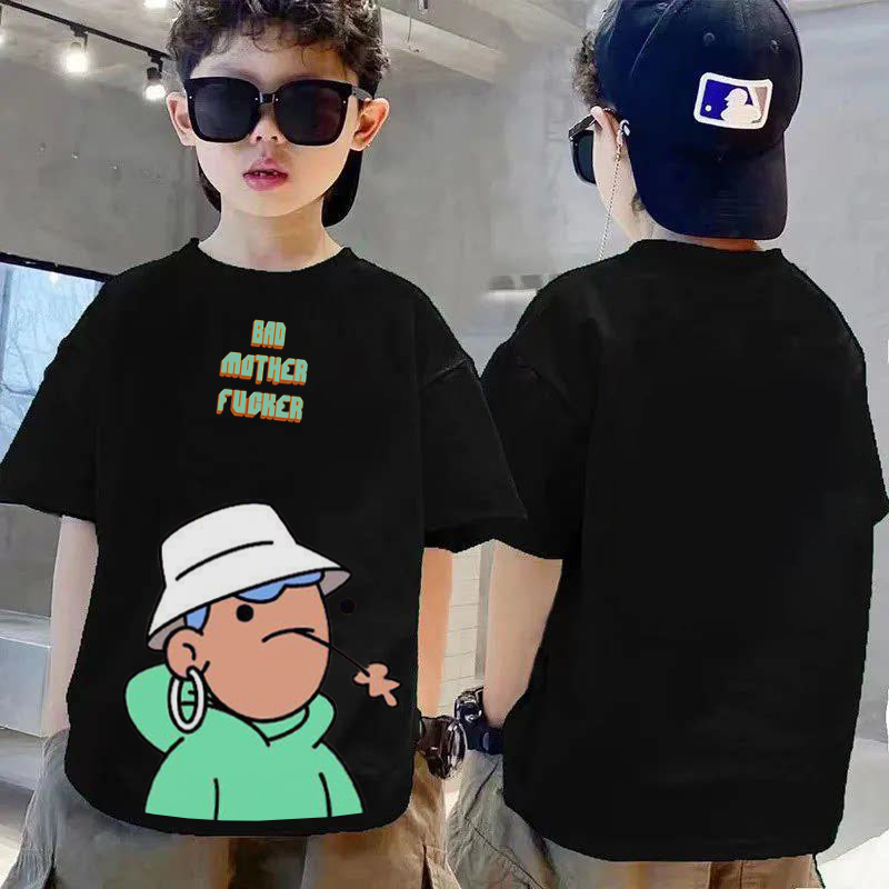 Amspro Kaos Katun24s Anak Kaos Oversize Anak Baju ana Kaos Anak Atasan Anak BMF Anting