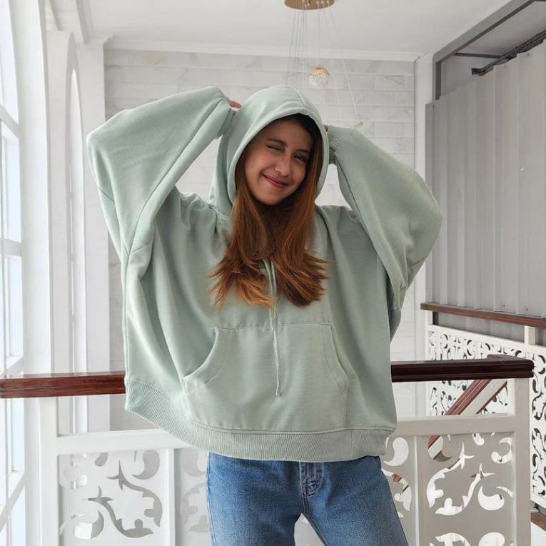 Nara.Grosir - Batwing Jumbo Hodie l Hodie Oversize Wanita Terbaru
