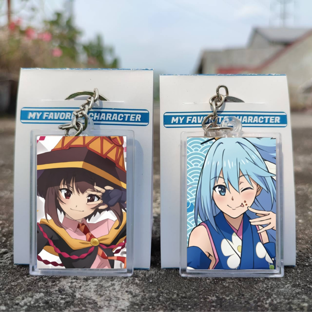Keychain Anime Konosuba - Ganci Anime Kono Subarashii Sekai ni Shukufuku wo - Gantungan Kunci - Megu