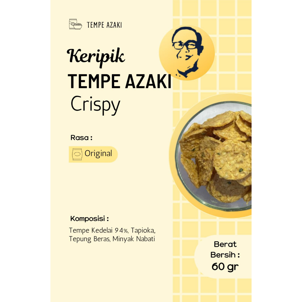 

KERIPIK TEMPE CRISPIY AZAKI 1kg