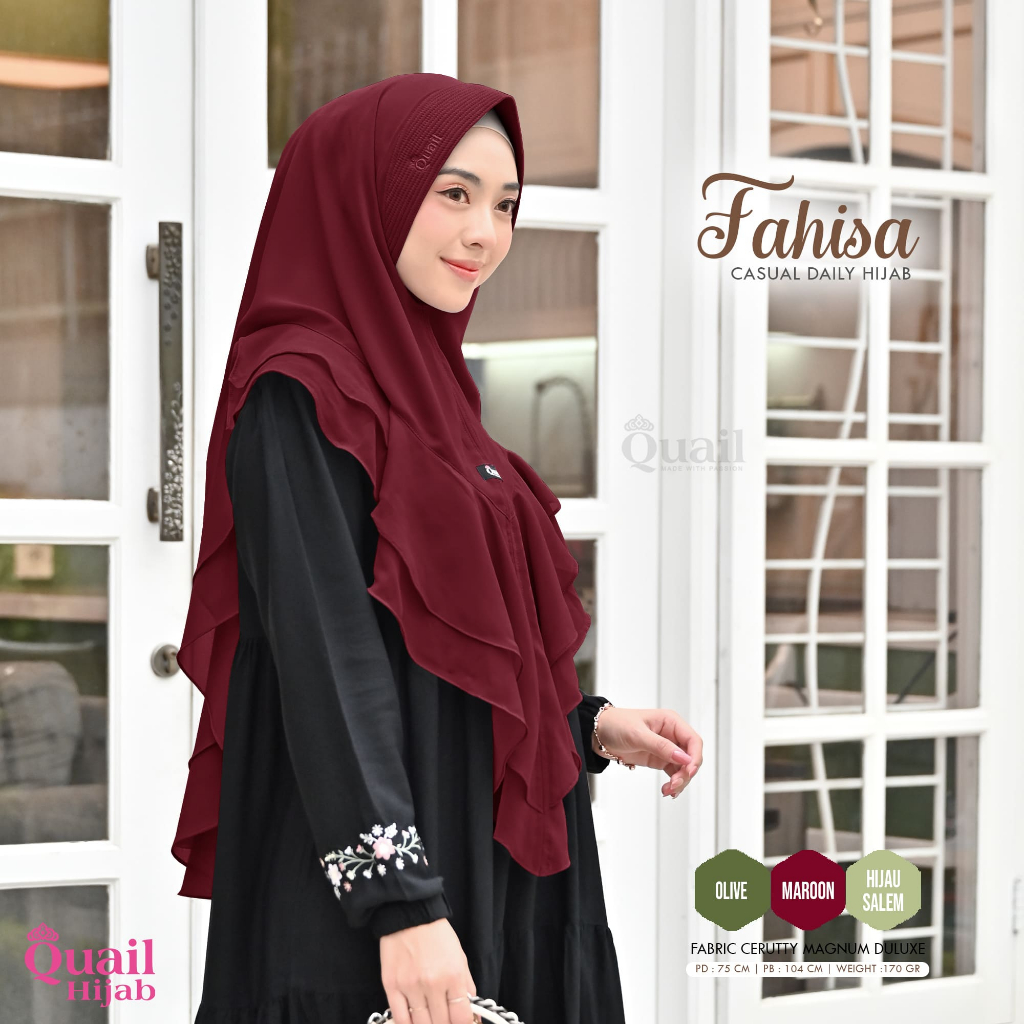 Quail Hijab - FAHISA KHIMAR 2 LAYER