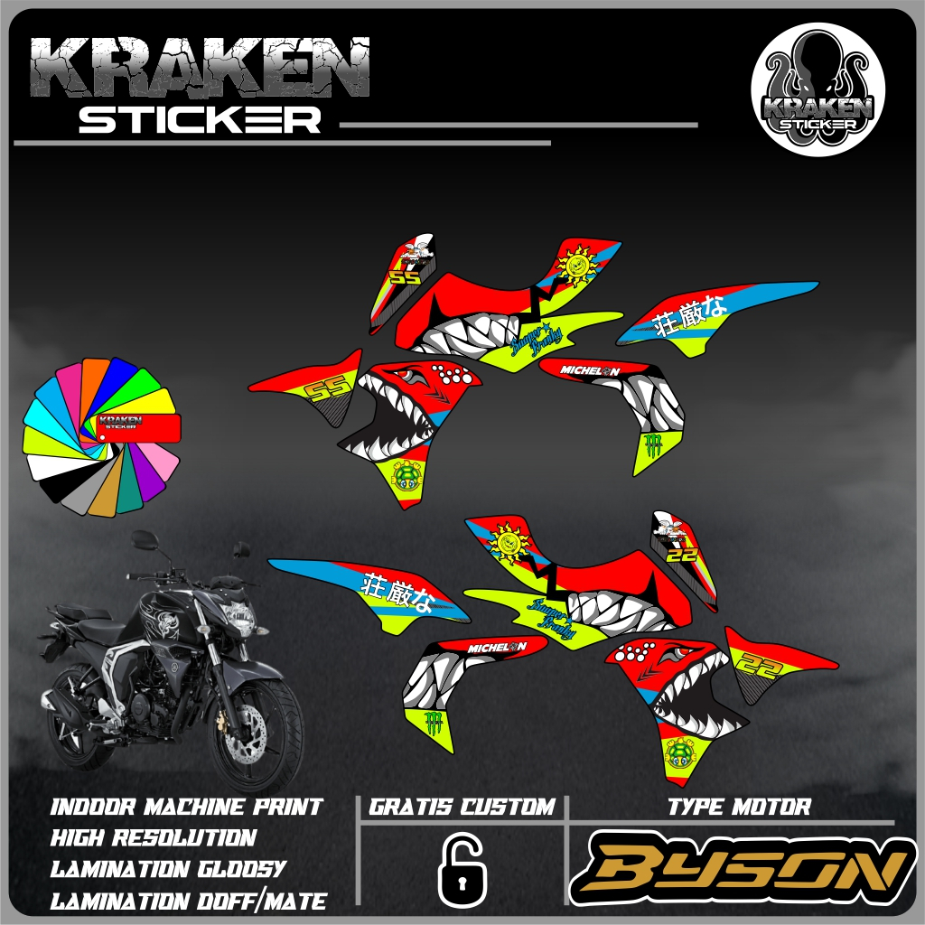 STRIPING STICKER BYSON FI STIKER BYSON FI NEW STICKER LIS LIST BYSON FI CODE 12