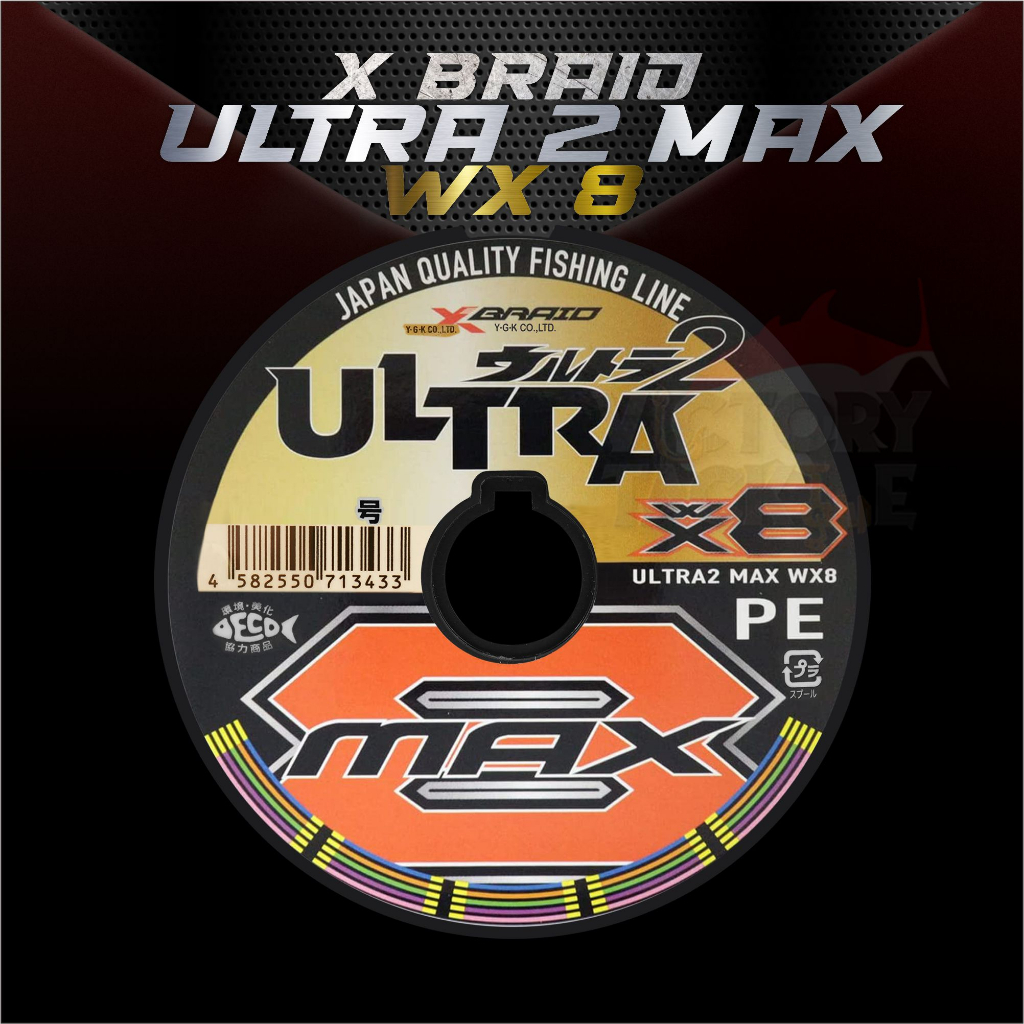 Senar Pancing | Benang Pe | YGK X-Braid Ultra Max WX8 Connecting 100 Meter