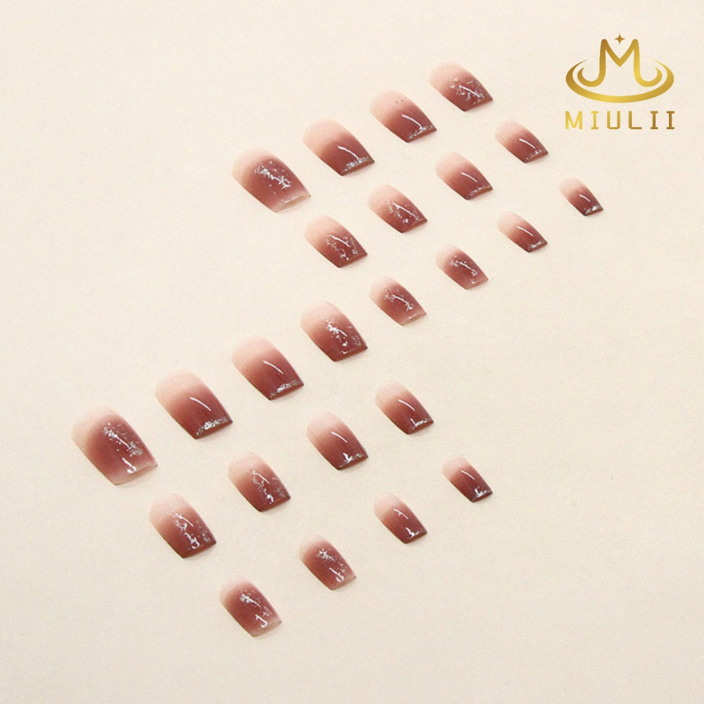 MIULII / KUKU PALSU A0477 / 24PCS / 3D / NAIL ART / PREMIUM / CUTE / FREE LEM JELLY / KUTEK